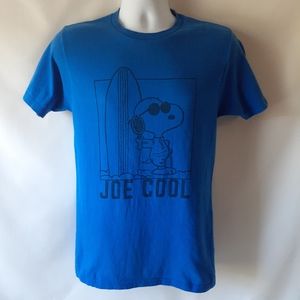 Snoopy Joe cool men's blue short sleeve t-shirt